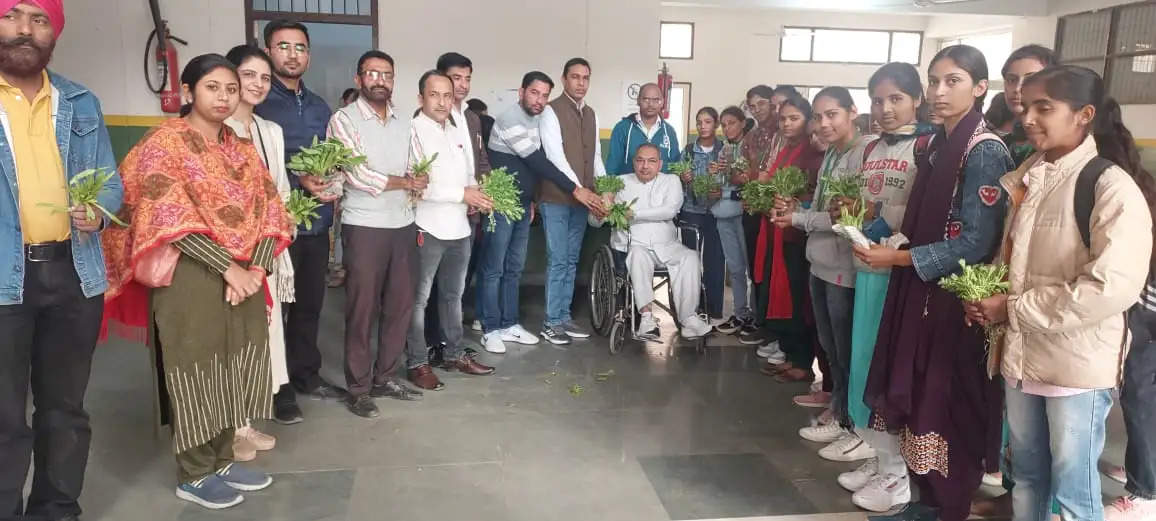 निफा राष्ट्रीय अध्यक्ष के जन्मदिन पर टीम सदस्यों ने लगाया पौधों का लंगर
