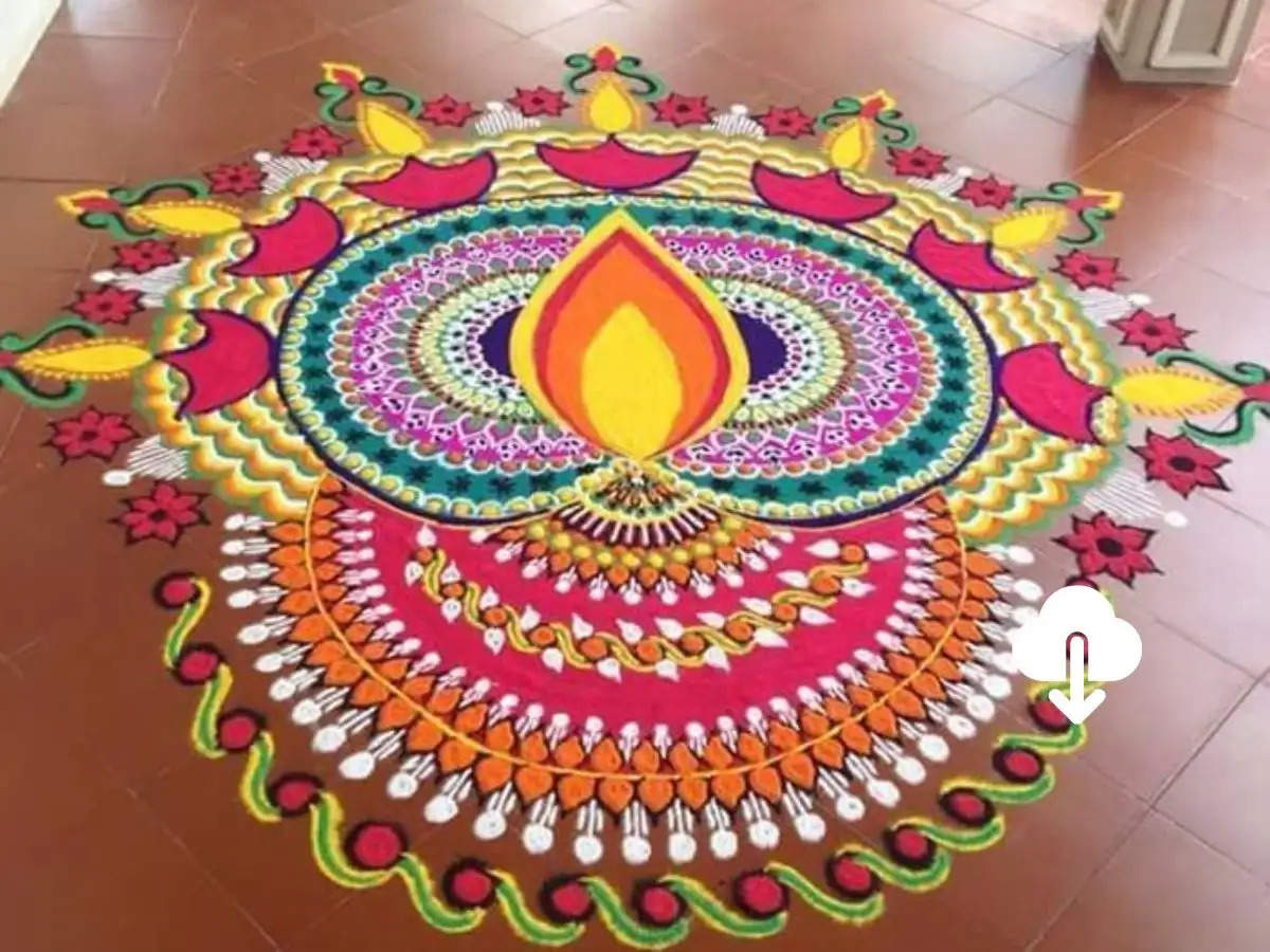 Diwali Rangoli Design 2023: इस बार दिवाली पर बनायें ये सुन्दर रंगोली, दिखने में है शानदार और बनने में आसान,  {Rangoli For Diwali}