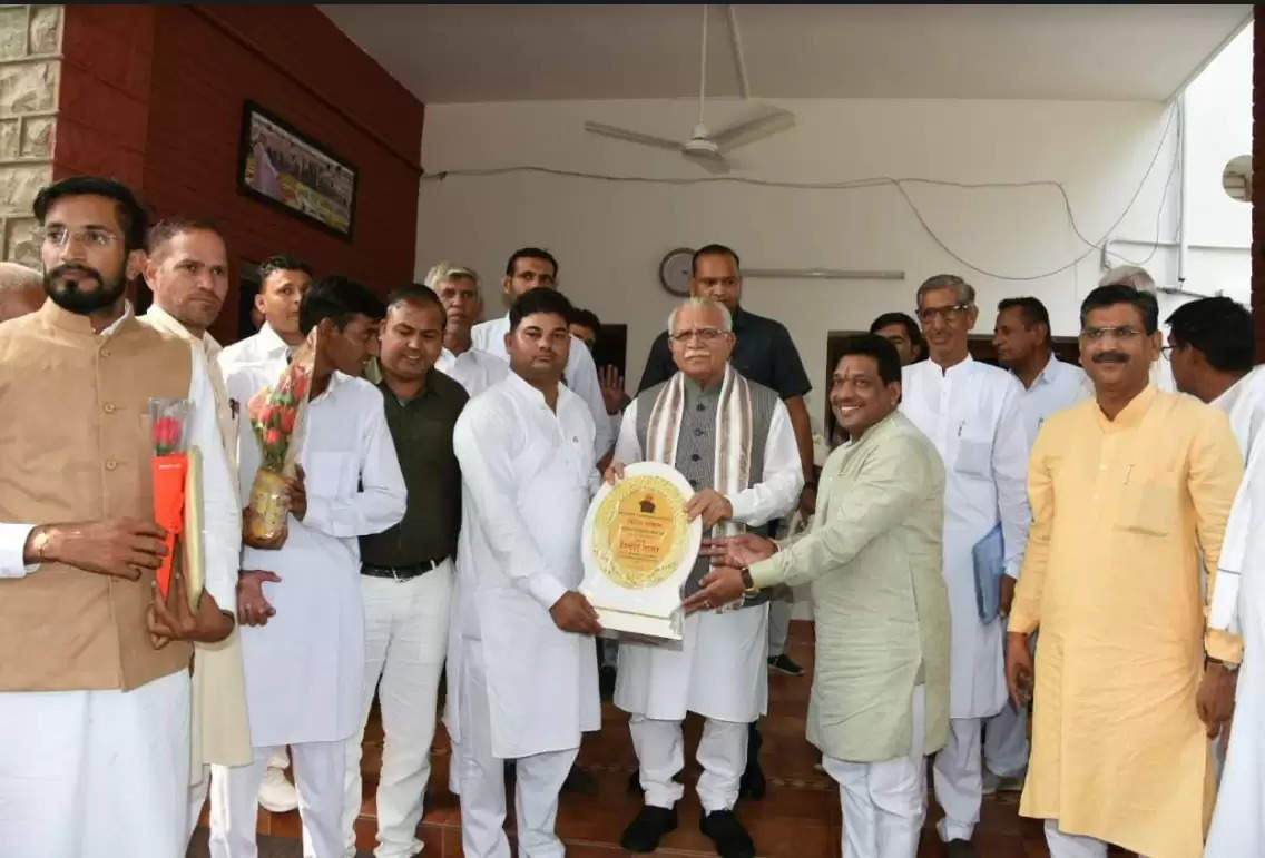 वरिष्ठ भाजपा नेता जगदीश चोपडा, गोबिंद कांडा और 17 गांवों के किसानों ने चंडीगढ़ जाकर जताया सीएम का आभार