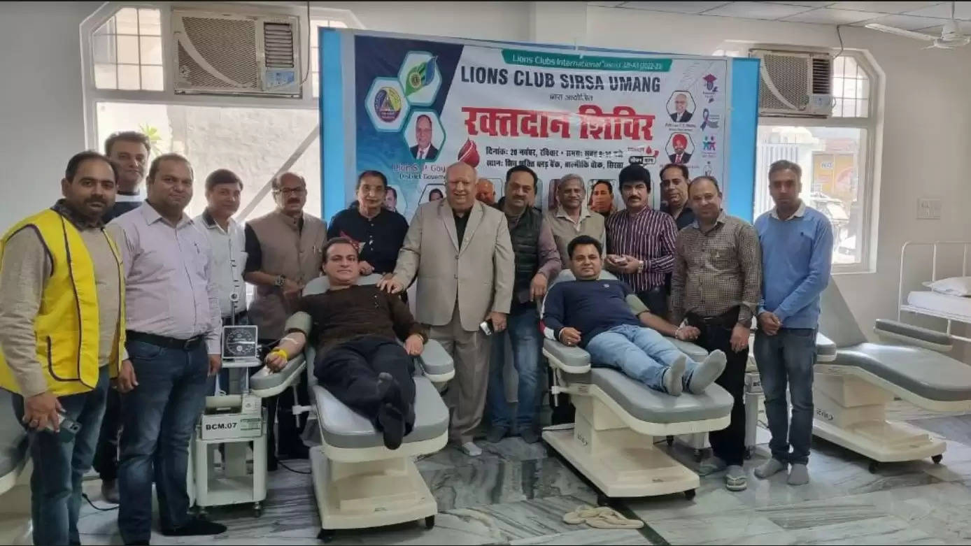 Club organized blood donation camp, collected 71 units of blood