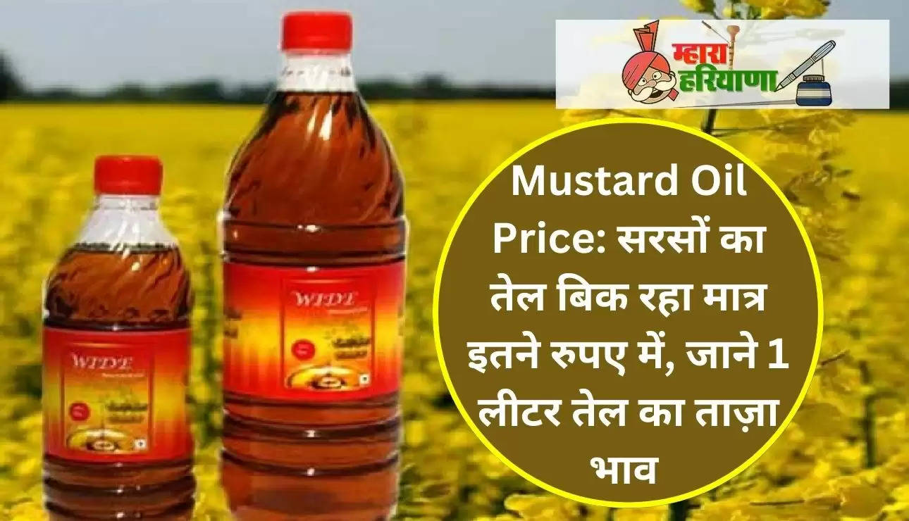 Mustard Oil Price: सरसों का तेल बिक रहा मात्र इतने रुपए में, जाने 1 लीटर तेल का ताज़ा भाव